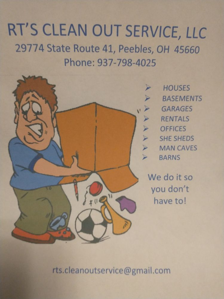 RTS CLEAN OUT SERVICE 29774 State Rte 41, Peebles, Ohio Junk