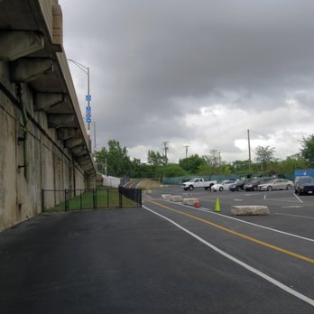 West Covington Park - A view of the bike route once you cross from City Garage area and come out in front of Nick's restaurant. - Parks Near Me - Baltimore, Maryland