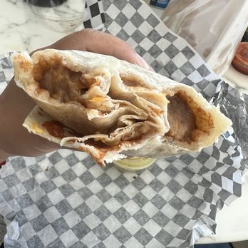 El Jr Tacos - Bean and Cheese burrito - 10/10! - Food Stands Near Me - Palm Springs, California