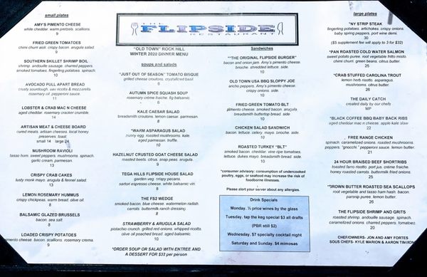 Menu photo 5 The Flipside Restaurant Rock Hill, SC