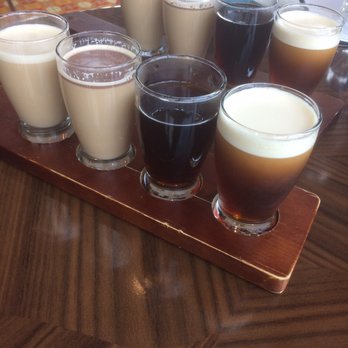 Plat 99 - Coffee flight: two types of lattes, drip and nitro cold brew - Lounges Near Me - Indianapolis, Indiana