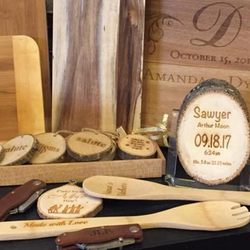 Tackbary's Trophies and Gifts - Wood gifts engraved