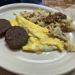 Scrambled egg special with sausage