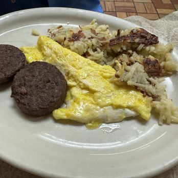 Koffee Kup - Scrambled egg special with sausage - American Near Me - Hico, Texas