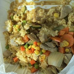Point Teriyaki - The was supposed to be green noodle curry, I wanted tofu and they had chicken only.