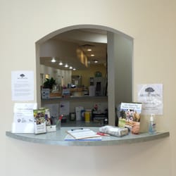 Family First Pediatrics - Waiting room window looking in.