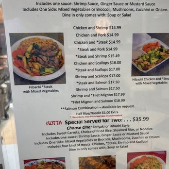 Kotta Japanese Grill - Menu - Japanese Near Me - Winston-Salem, North Carolina