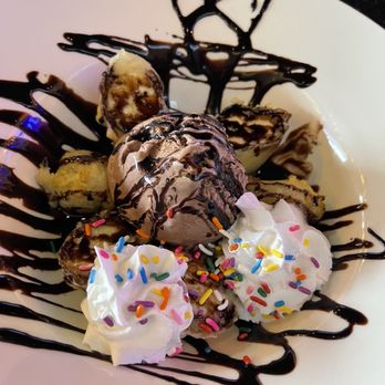 Mika Sushi 5 - Tempura Banana with chocolate ice cream. - Sushi Bars Near Me - Denver, Colorado Mika Sushi 5 - Tempura Banana with chocolate ice cream. - Sushi Bars Near Me - Denver, Colorado