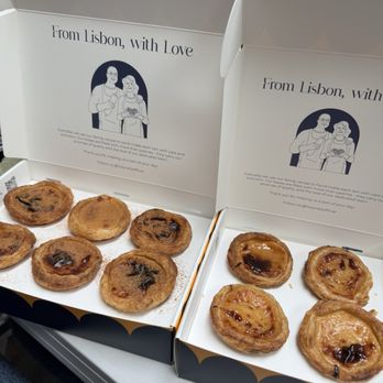 Holy Nata - Left: traditional with cinnamon added. Right: Nutella (filling) - Bakeries Near Me - San Francisco, California