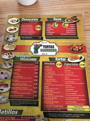 Menu photo 4 Tortas Guerrero Dallas, TX Menu photo 4 Tortas Guerrero Dallas, TX