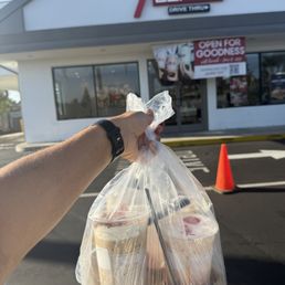 This is how they gave me my to go order. This is how they gave me my to go order.