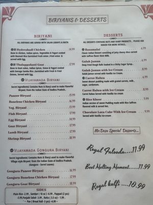 Menu photo 5 Mr Dosa Elk Grove, CA