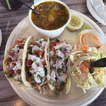 Mahi Nic - Mahi tacos, slaw, beans & rice - Seafood Near Me - South Padre Island, Texas Mahi Nic - Mahi tacos, slaw, beans & rice - Seafood Near Me - South Padre Island, Texas