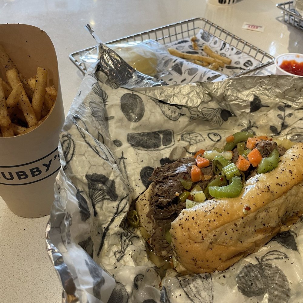 Cubby's - Italian beef double dipped with rosemary fries. - New American Near Me - Provo, Utah Cubby's - Italian beef double dipped with rosemary fries. - New American Near Me - Provo, Utah