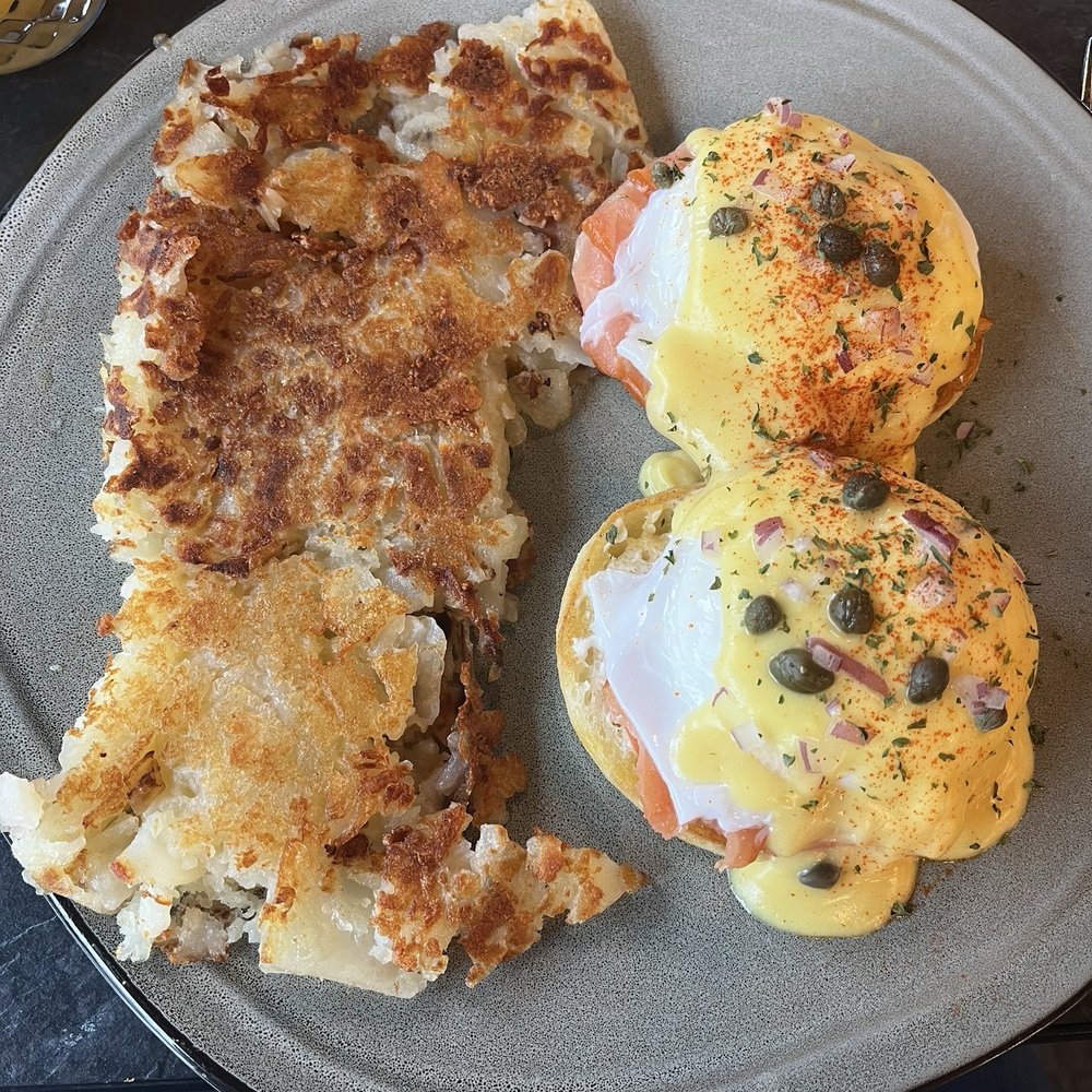 Let’s Brunch - Salmon Eggs Benedict - Breakfast & Brunch Near Me - Wixom, Michigan