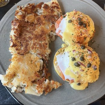 Let’s Brunch - Salmon Eggs Benedict - Breakfast & Brunch Near Me - Wixom, Michigan