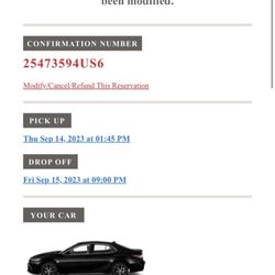 Avis Rent A Car - The car I reserved was there in the parking lot and the guy told me he couldn't rent it to me after I already paid.
