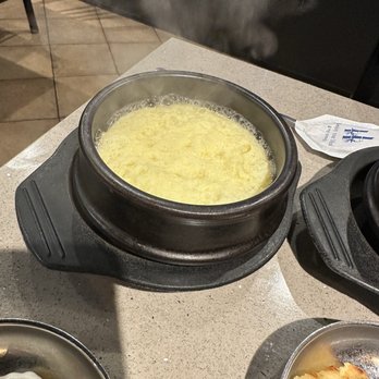 Charcoal Korean BBQ - Steamed egg - Korean Near Me - Santa Clarita, California