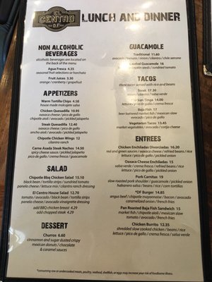 Menu photo 8 El Centro Arlington, VA