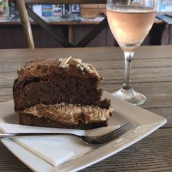 Cafe Lucca - Rose for £5.20 and the Coffee Fudge Cake for £4.95