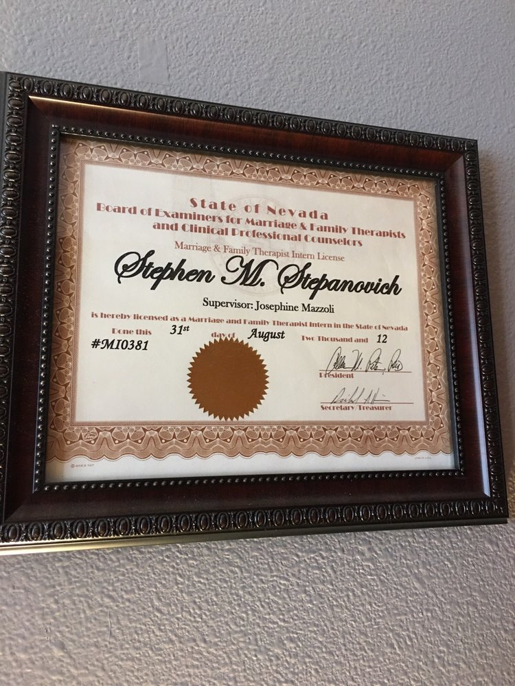 Stephen M Stepanovich, MFT - Healing Steps Family Therapy - grief counselor in Las Vegas, NV