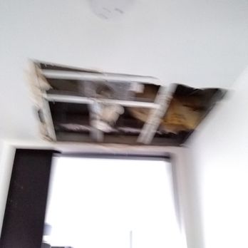 Park Towers Condominium - Hole in ceiling from roof leak at Park Towers. Has been there for 6 years! - Apartments Near Me - Columbus, Ohio