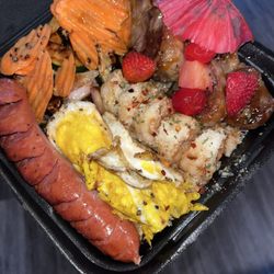 HipHop Hibachi - Lamb chops and shrimp with garlic butter sauce