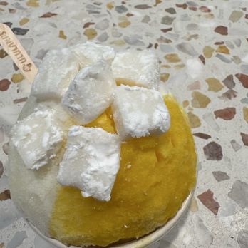 Ululani's - Mango, coconut and calamansi with mochi on top. - Shaved Ice Near Me - Chula Vista, California