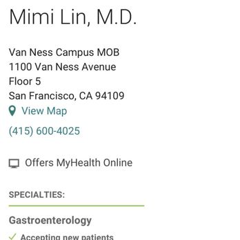 Mimi Lin, M.D - Gastroenterologist Near Me - San Francisco, California Mimi Lin, M.D - Gastroenterologist Near Me - San Francisco, California
