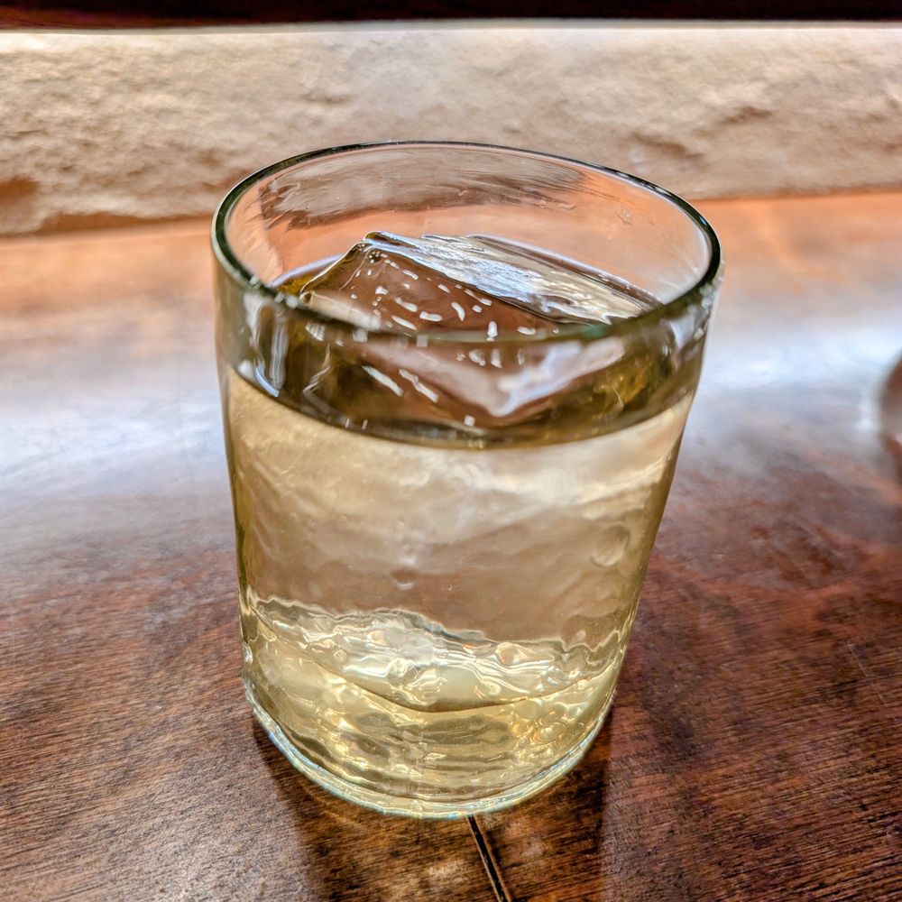 Baroo - Banana Milk Punch: soju, sherries, banana, amaro, balhyocha, clarified. - Korean Near Me - Los Angeles, California Baroo - Banana Milk Punch: soju, sherries, banana, amaro, balhyocha, clarified. - Korean Near Me - Los Angeles, California