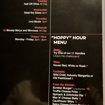 Eureka - Happy hour menu - American Near Me - Santa Clara, California Eureka - Happy hour menu - American Near Me - Santa Clara, California