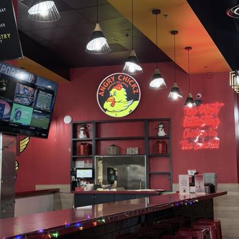 Angry Chickz - Inside "bar" area - Chicken Shop Near Me - Aliso Viejo, California
