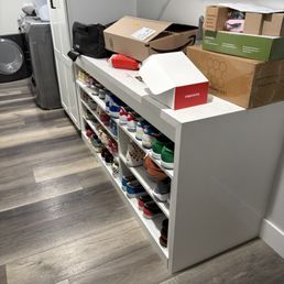 Shoe storage (don't mind the mess-still moving in)