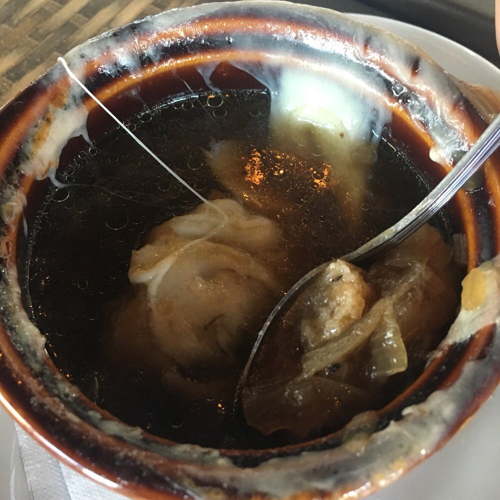 Havana's - French onion soup--sorry it was almost gone by the time I took the photo.... :-) - Seafood Near Me - Carolina Beach, North Carolina