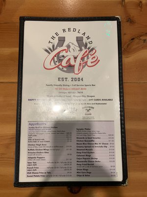 Menu photo 8 Redland Cafe Oregon City, OR