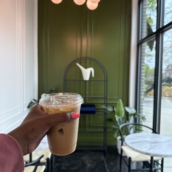 Hilltop Coffee - Iced lavender and vanilla latte w/ almond milk - Coffee & Tea Near Me - Charlotte, North Carolina Hilltop Coffee - Iced lavender and vanilla latte w/ almond milk - Coffee & Tea Near Me - Charlotte, North Carolina
