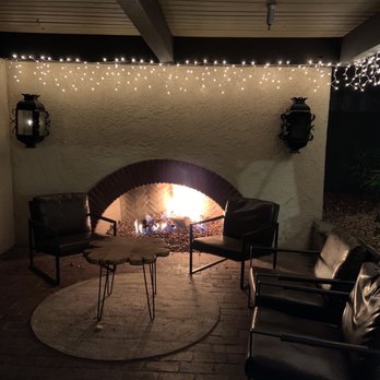 Orange Hill Restaurant & Events - Waiting Outdoor area where fire place is at 1.26.23 - Steakhouses Near Me - Orange, California