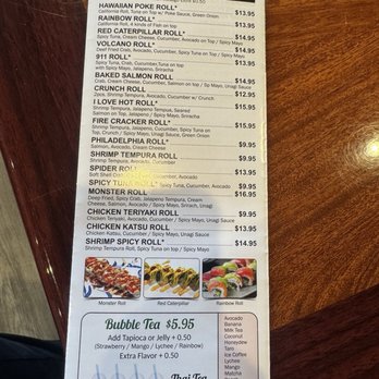 Asian Table - Menu - Japanese Near Me - Kent, Washington