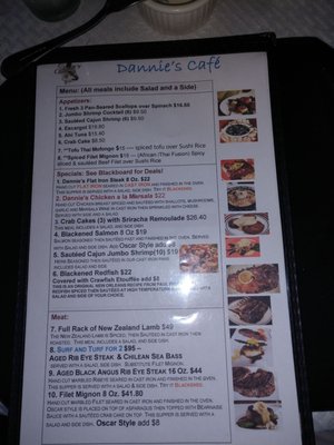 Menu photo 1 Dannie's Cafe Hope, AR Menu photo 1 Dannie's Cafe Hope, AR