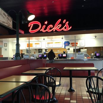 Dick's - Interior - Fast Food Near Me - Seattle, Washington