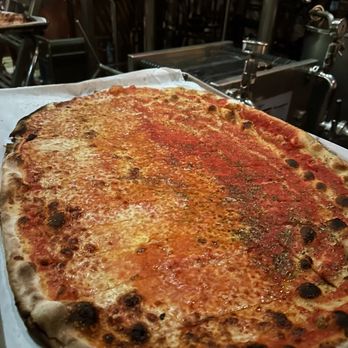 BAR - half Red Pie with Mozzarella & half Red Pie - Pizza Near Me - New Haven, Connecticut