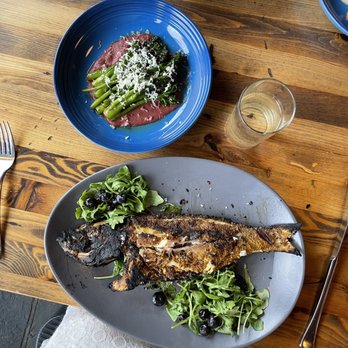 Tempest - Whole Fish (snapper) w Broccolini - Seafood Near Me - Charleston, South Carolina Tempest - Whole Fish (snapper) w Broccolini - Seafood Near Me - Charleston, South Carolina