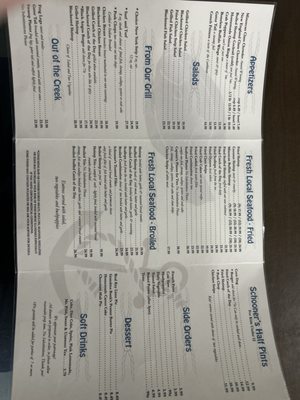 Menu photo 1 Schooner's Seafood House Saint Augustine, FL Menu photo 1 Schooner's Seafood House Saint Augustine, FL