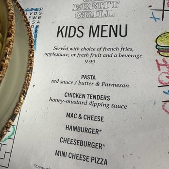 Old Ebbitt Grill - Kids menu - Bars Near Me - Washington, DC, District of Columbia Old Ebbitt Grill - Kids menu - Bars Near Me - Washington, DC, District of Columbia