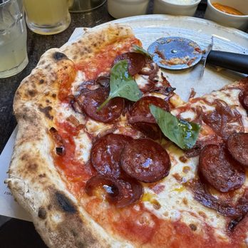 Franco Manca - Spicy Salami and dips - Pizza Near Me - London, XGL