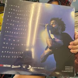 Back Cover of J. Cole 2014 Forest Hills Drive Live Album