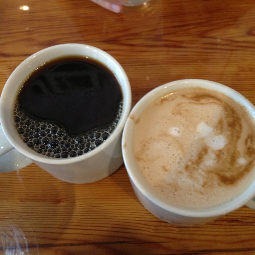 Elsewhere Espresso - Reg coffee and almond milk latte - Coffee & Tea Near Me - New York, New York Elsewhere Espresso - Reg coffee and almond milk latte - Coffee & Tea Near Me - New York, New York