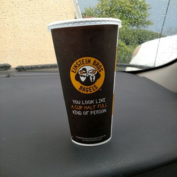 Einstein Bros. Bagels - Diet Coke of course. I am a cup half full person most of my life. - Bagels Near Me - Columbus, Ohio