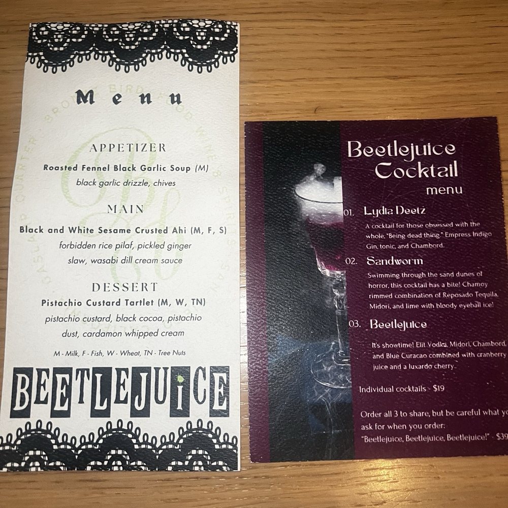 Bronze Bird - Beetlejuice menu - Beer, Wine & Spirits Near Me - San Diego, California Bronze Bird - Beetlejuice menu - Beer, Wine & Spirits Near Me - San Diego, California