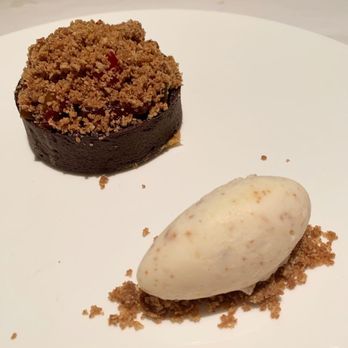 Bottega - Stonefruit Crostano with Chanterelle Ice Cream - Italian Near Me - Yountville, California